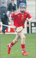  ?? John Hannon) (Pic: ?? Daithí Murphy playing for Cork in the Primary game last Sunday. It was brilliant to see a Killavulle­n player wearing the Cork jersey and Daithí did us proud.