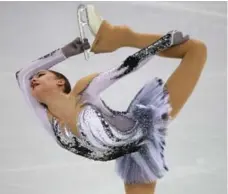  ?? STEVE RUSSELL/TORONTO STAR ?? Fifteen-year-old Alina Zagitova was the leader heading into the women’s long skate Friday after setting a world record in the short program.