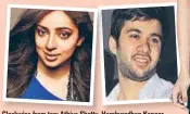  ??  ?? Clockwise from top: Athiya Shetty,Shetty Harshvardh­anH Kapoor, Jhanvi Kapoor, Karan Deol and Nidhi Dutta