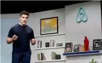  ?? AP ?? airbnb CeO Brian Chesky says he hopes to add more services, including the ability to book airline flights. —