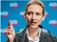  ?? Foto: dpa ?? Alice Weidel