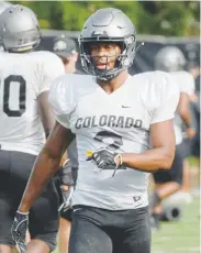  ?? Cliff Grassmick, Daily Camera ?? Colorado safety Mikial Onu, a graduate transfer from SMU, is playing catchup with a new defensive system.