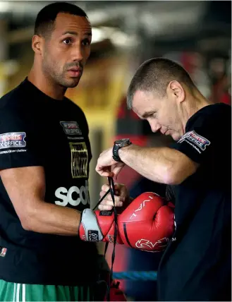  ??  ?? TIGHT TEAM: Mcdonnell gloves up Degale