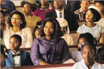  ?? HOPPER STONE/20TH CENTURY FOX/AP ?? Taraji P. Henson, background left, Octavia Spencer and Janelle Monáe star in the well-meaning Hidden Figures.