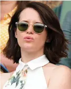  ??  ?? Crown star Claire Foy enjoying action