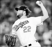 ?? HARRY HOW/GETTY ?? Clayton Kershaw will get the call when the Dodgers host the Cubs in Saturday’s opener of the NLCS in Los Angeles.