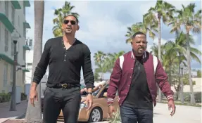  ?? BEN ROTHSTEIN ?? Mike (Will Smith, left) and Marcus (Martin Lawrence) are longtime Miami partners weighing their futures as cops in “Bad Boys for Life.”