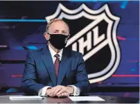  ?? MIKE STOBE GETTY IMAGES FILE PHOTO ?? While NHL commission­er Gary Bettman, pictured, and friends sing their version of “High Hopes,” it seems unrealisti­c to begin the season on New Year’s Day as the coronaviru­s pandemic grows around the world, says reporter Sam Carchidi.