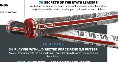 PLAYING WITH … DIRECTED FORCE RENO 2.0 PUTTER - PressReader