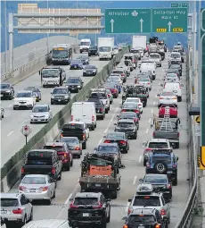  ?? NICK PROCAYLO/FILES ?? Metro Vancouver is aiming to reduce traffic and find long-term, stable sources of funding.