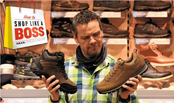  ??  ?? BIG CHOICES
Tough, supportive boots are great, but you might love a well-made walking shoe just as much.
