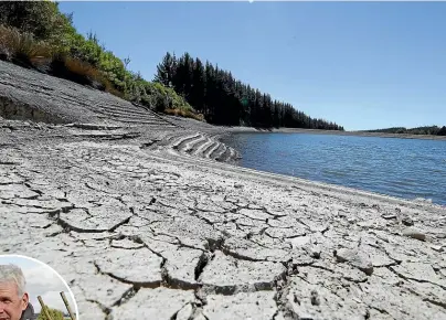  ?? MARTIN DE RUYTER/STUFF ?? The Wai-iti Valley Community Dam on Wednesday was far from full as a drought grips the Nelson-Tasman region.