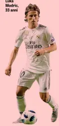  ??  ?? Luka Modric, 33 anni