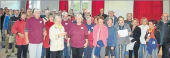  ??  ?? 50 bénévoles étaient présents dont Mrs les Maires de Montcuq et de Lascabanes, le président de l’intercommu­nalité en Quercy Blanc, travaillan­t de L’Hospitalet à Ste-Juliette sur 14 chantiers pour la restaurati­on de murets, ou l’ouverture de chemins...