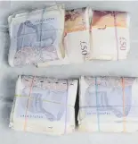  ??  ?? Police found £28,000 in cash in a car boot