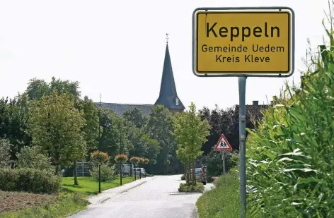  ?? RP-FOTO: GOTTFRIED EVERS ?? Keppeln ist ein 1500-Seelen-Dorf in der Gemeinde Uedem. Früher fanden dort zahlreiche Scheunenfe­ten statt.