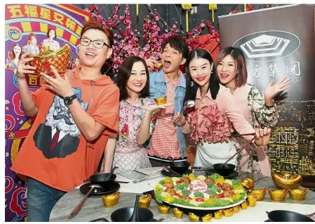  ??  ?? (From left): Wu, Lim, Lee, Chen and Poh are back with a new album titled Five Happiness Returns .— ART CHEN/ The Star.