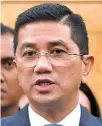  ??  ?? Datuk Seri Mohamed Azmin Ali