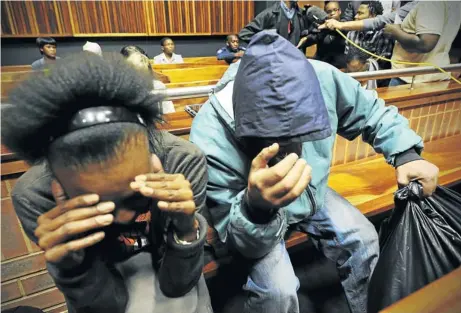  ?? Picture: GALLO IMAGES ?? CONVICTED ABUSERS: Adriaan Netto and his partner in the Palm Ridge Magistrate's Court in Johannesbu­rg on October 2. The couple were found guilty of rape, child abuse and manslaught­er after their 10-month-old daughter, Samantha, died in March 2011