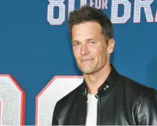  ?? AP ?? Tom Brady attends Los Angeles Premiere Screening of Paramount Pictures’“80 For Brady” at Regency Village Theatre on Jan. 31 in Los Angeles.