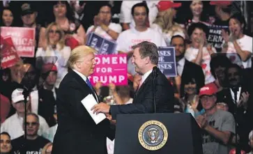  ?? John Gurzinski EPA/Shuttersto­ck ?? NEVADA Republican Dean Heller, seeking a second term in the Senate, has tied himself closely to President Trump. It’s too close for some Nevadans, who say Trump can’t take all the credit for the state’s comeback.