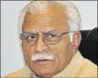  ??  ?? Manohar Lal Khattar