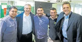  ?? Frente de todos ?? Fernández y Massa visitaron fábricas