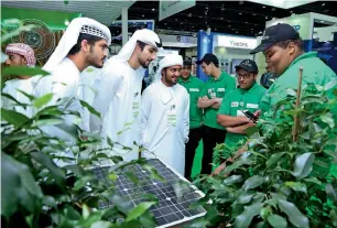  ?? Wam file ?? The third Dubai Solar Show and the 20th wetex, organised by the Dewa, will run until Thursday at the Dubai internatio­nal Convention and Exhibition Centre. —