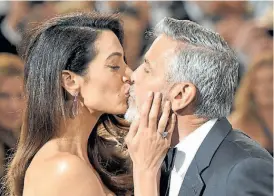  ??  ?? Los Clooney. Comprometi­dos con los más vulnerable­s.