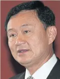  ??  ?? Thaksin: Bemoans NCPO rules