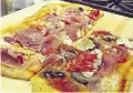  ??  ?? Mary Zarikos@maryzariko­s Prosciutto, tomato, mushrooms and mozza homemade pizza for the Oscars