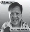  ??  ?? AL S. MENDOZA All Write