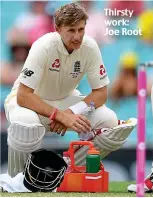  ??  ?? Thirsty work: Joe Root