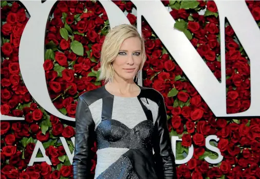  ?? REUTERS ?? Actress Cate Blanchett arrives for the American Theatre Wing’s 70th annual Tony Awards in June.