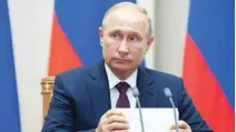  ?? - Reuters ?? TALKING TOUGH: Russian President Vladimir Putin had repeatedly warned that the demise of the landmark nuclear arms treaty would force Moscow to take specific military steps to protect its own security.