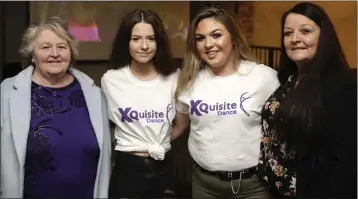  ??  ?? Mia Jameson’s granny Kathleen Kinsella, sisters Holly and Kiva and her aunty Caitriona Kinsella watching the final of Ireland’s Got Talent in Doyle’s, Rathnew, on Saturday night.