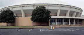  ??  ?? Built in 1963 the Mid-South Coliseum has been dormant since it closed its doors in 2006. (BRAD VEST/THE COMMERCIAL APPEAL)