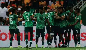  ?? Image : Franck Fife/AFP/Getty Images ?? Les Super Eagles pensaient avoir fait le plus dur en ouvrant le score. Mais...