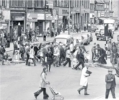  ??  ?? Much has changed since the 1970s when the high street was where almost all shopping was done.