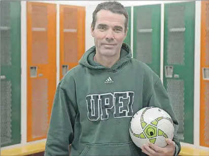  ?? JASON MALLOY/THE GUARDIAN ?? UPEI Panthers men’s soccer team head coach Lewis Page is speaking out about his own depression.