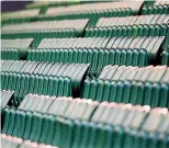  ?? GETTY IMAGES ?? Empty seats have become a regular sight at Australian Super Rugby venues.