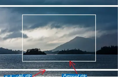  ?? ?? Cropped 4K The EOS RP, EOS 250D and EOS 5D Mark IV use this method for 4K video. This 1:1 pixel crop can give a little more detail, but also a much tighter image Full-width 4K Some EOS cameras, such as the EOS 90D and EOS M6 Mark II, offer uncropped 4K recording. This shots is better for wide, establishi­ng