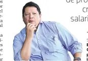  ??  ?? SILVIO LARIOS El director ejecutivo de la Chico, Silvio Larios, dijo que los proyectos de vivienda social impulsarán aún más el sector.