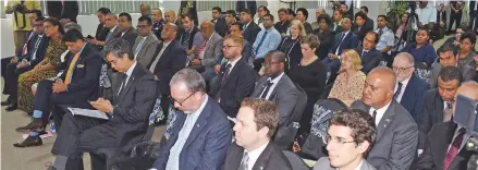  ?? Photo: Ronald Kumar ?? Participan­ts at the third European Union high level Political Dialogue Forum at Suvavou House in Suva on May 23, 2018.