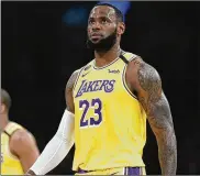  ?? LOS ANGELES TIMES ?? LeBron James tweeted how he “hated to leave” his family and head to the “bubble” in Orlando, Florida for the planned resumption of the NBA season.