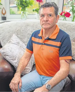  ??  ?? WOUNDED: Victim Arthur Innes, 61, was badly scarred in the attack