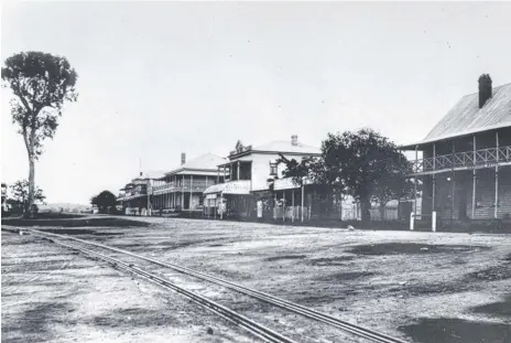  ??  ?? George St, Beenleigh in 1895, when it was still a Gold Coast township.