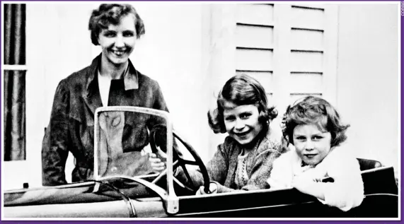 ??  ?? CARING: Marion with her charges Elizabeth and Margaret in the 1930s