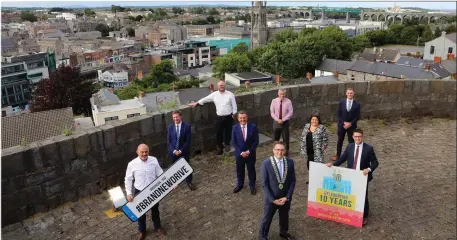  ??  ?? LEFT: The Drogheda Motor Dealers are getting ready to celebrate 10 years of the Drogheda Motor Show - with a virtual chat show live streamed from the Droichead Arts Centre on Saturday 25th July. Photograph­ed here are some of the participat­ing motor dealers along with Ronan Holcroft, First Citizen Finance and Robert Murray, President of Drogheda & District Chamber.