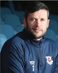  ??  ?? Tim Clancy took charge of his first full training session as Drogheda United manager last night (Monday).